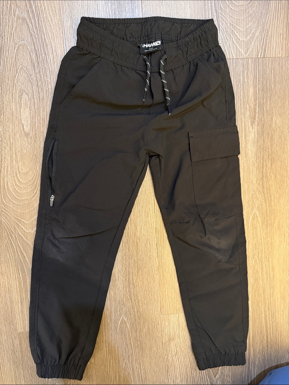 Tony Hawk Black Cargo Hybrid Pants with Drawstring